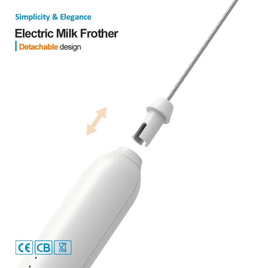3-Speed Electric Milk Frother – USB Rechargeable Handheld Foam Maker