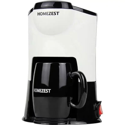 Mini Household Coffee Maker with Grinder – 1 Cup Espresso & Drip Brewer