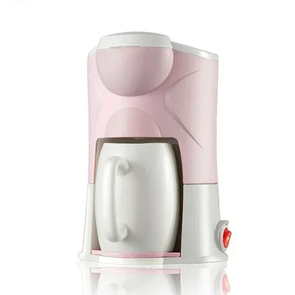 Mini Household Coffee Maker with Grinder – 1 Cup Espresso & Drip Brewer