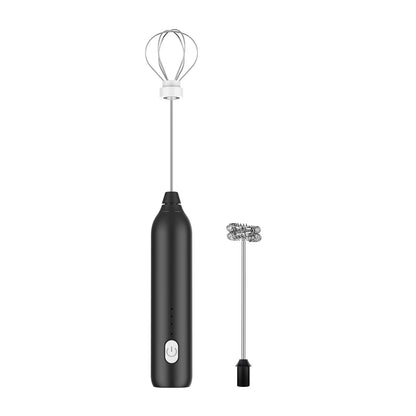 3-Speed Electric Milk Frother – USB Rechargeable Handheld Foam Maker