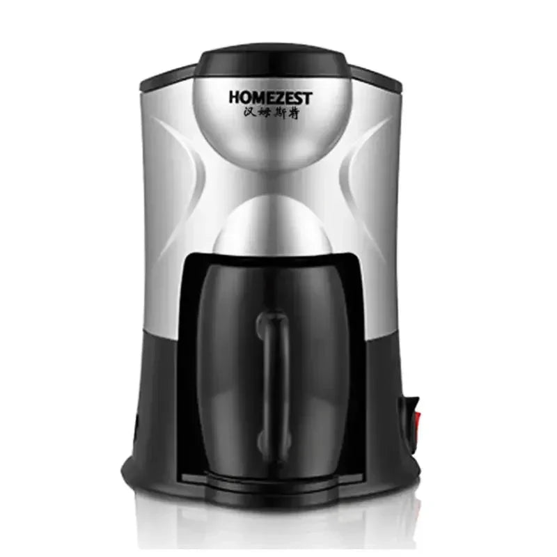 Mini Household Coffee Maker with Grinder – 1 Cup Espresso & Drip Brewer