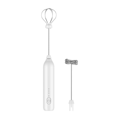 3-Speed Electric Milk Frother – USB Rechargeable Handheld Foam Maker